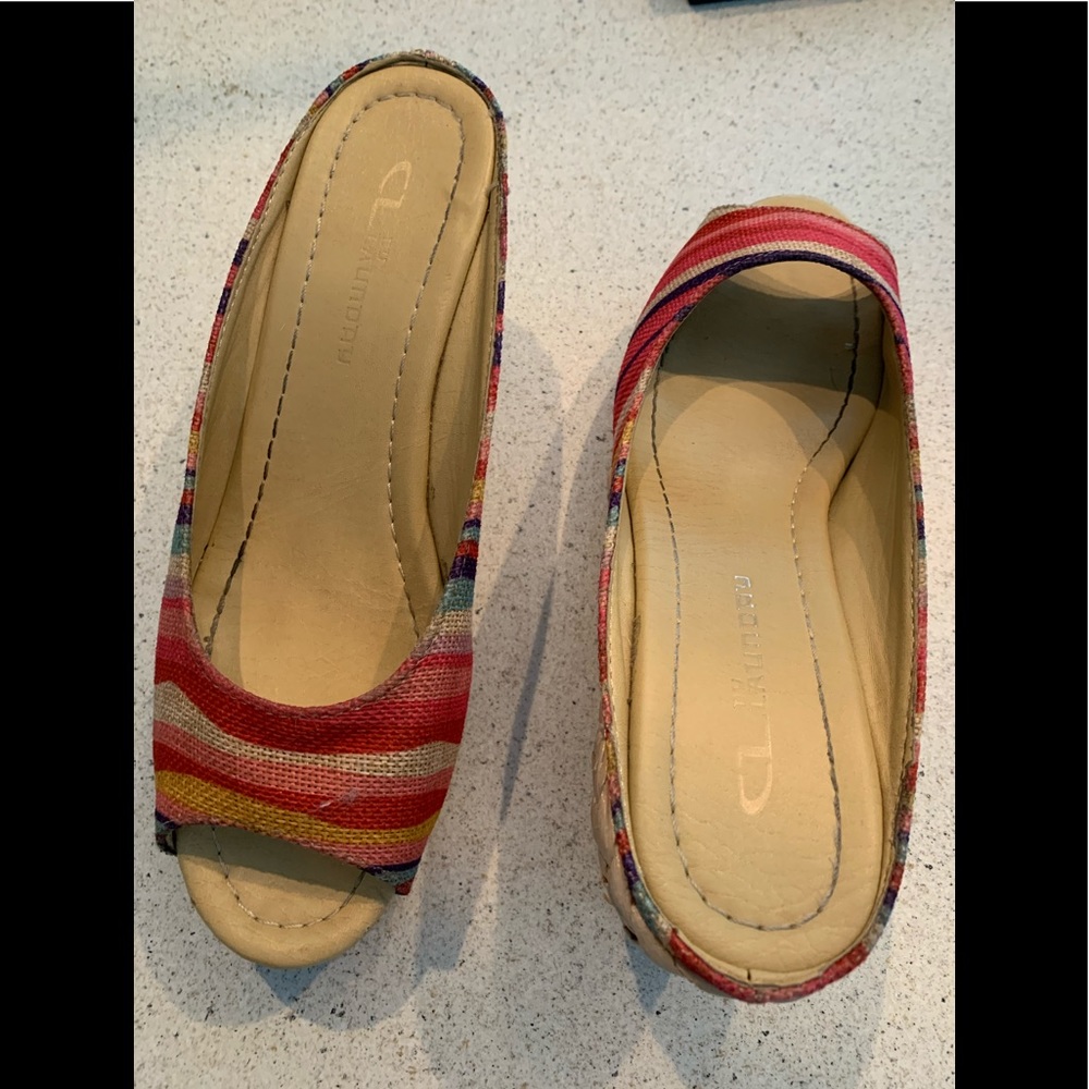 Chinese Laundry Date Night Striped Wedge